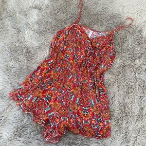 Salmon xhilaration romper